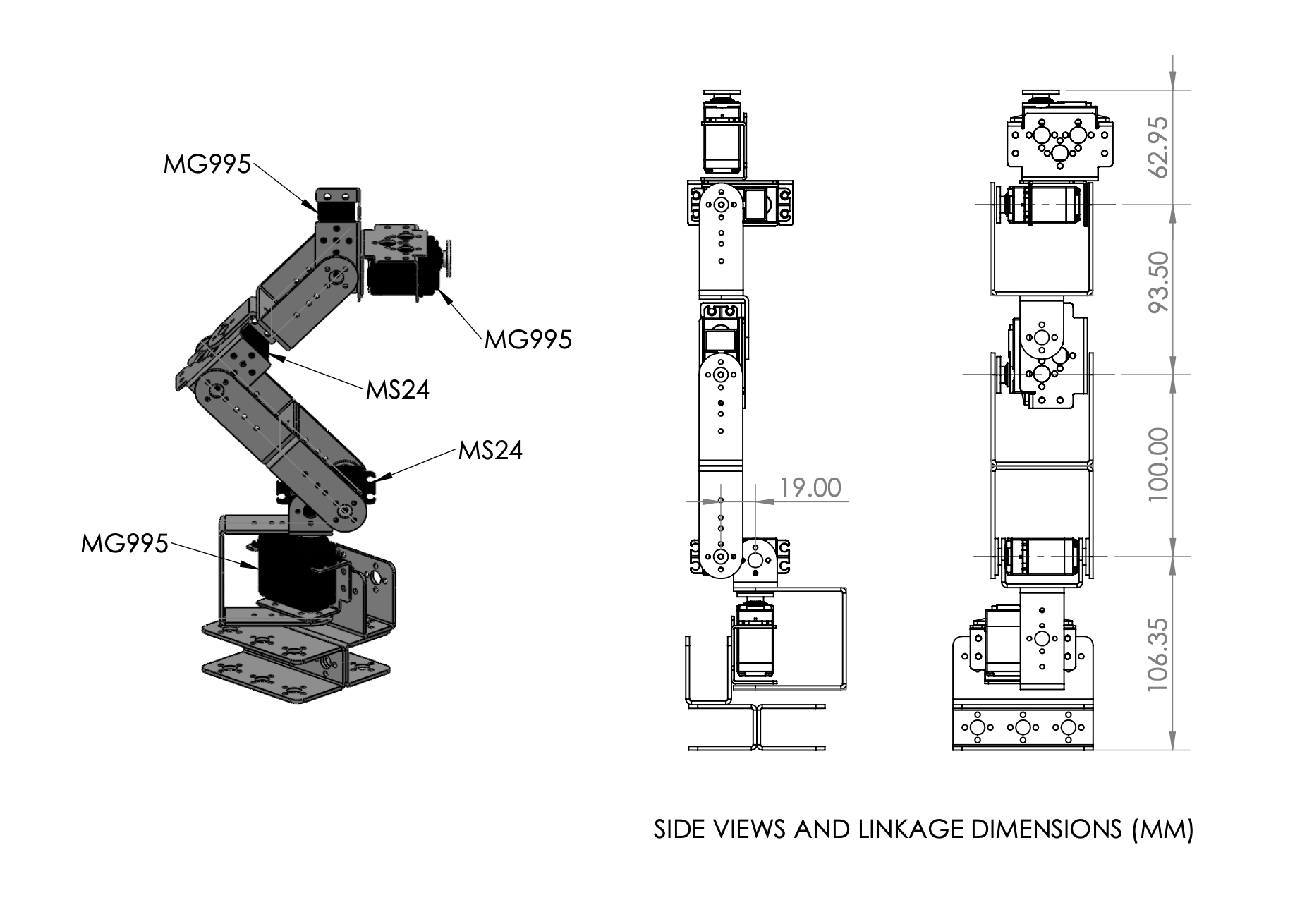 5DOF robotic arm